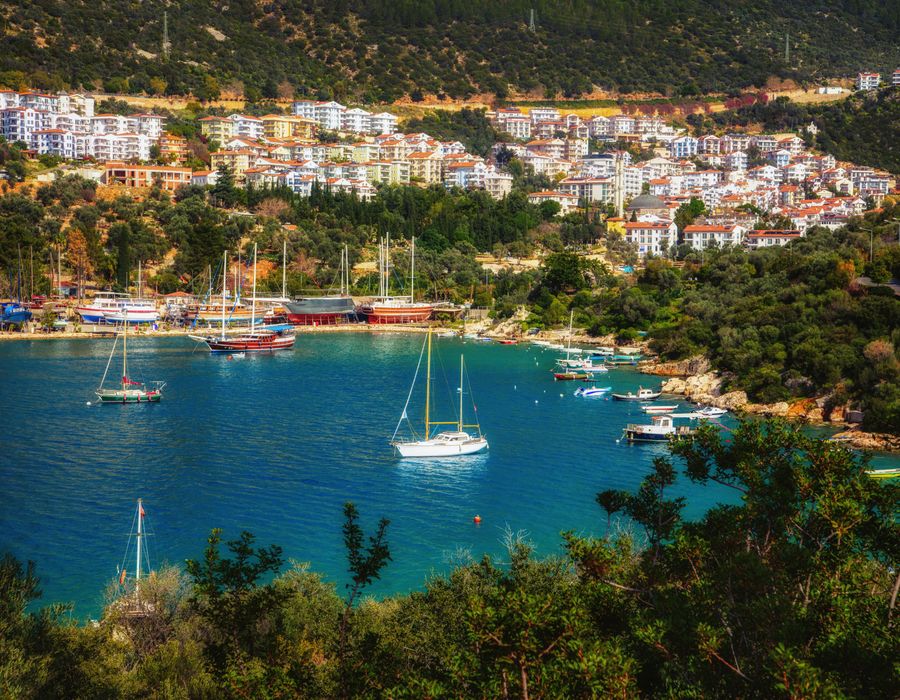 Kaş’ta Akdeniz kıyısı